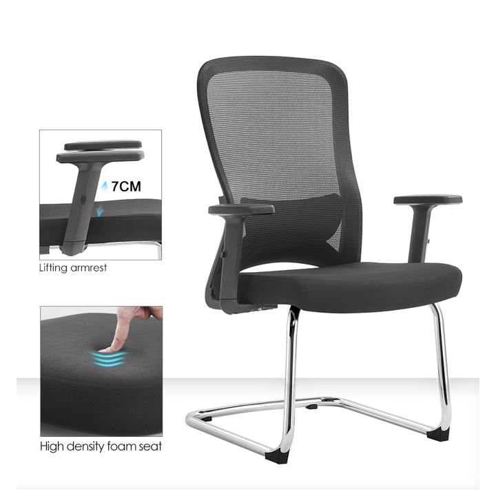 Sammy VC Visitors Chair - Fixed Handle